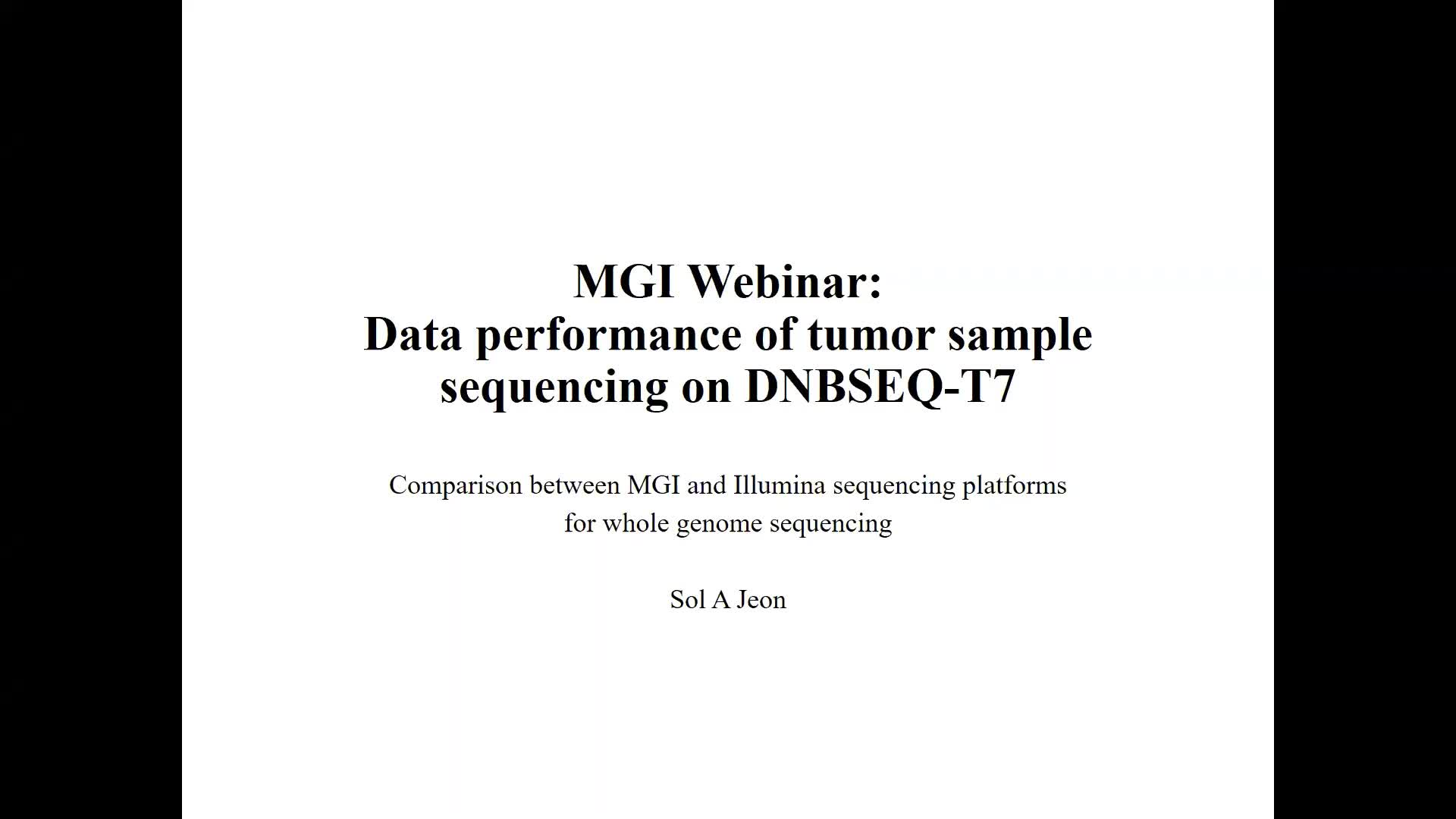 Data performance of tumor sample sequencing on DNBSEQ-T7